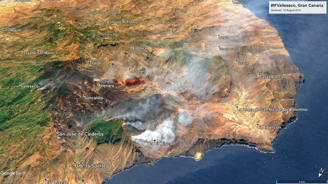 Incendio en Canarias 2019