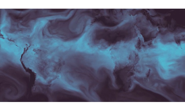Mapa animado de la atmósfera. Fuente: Mapbox