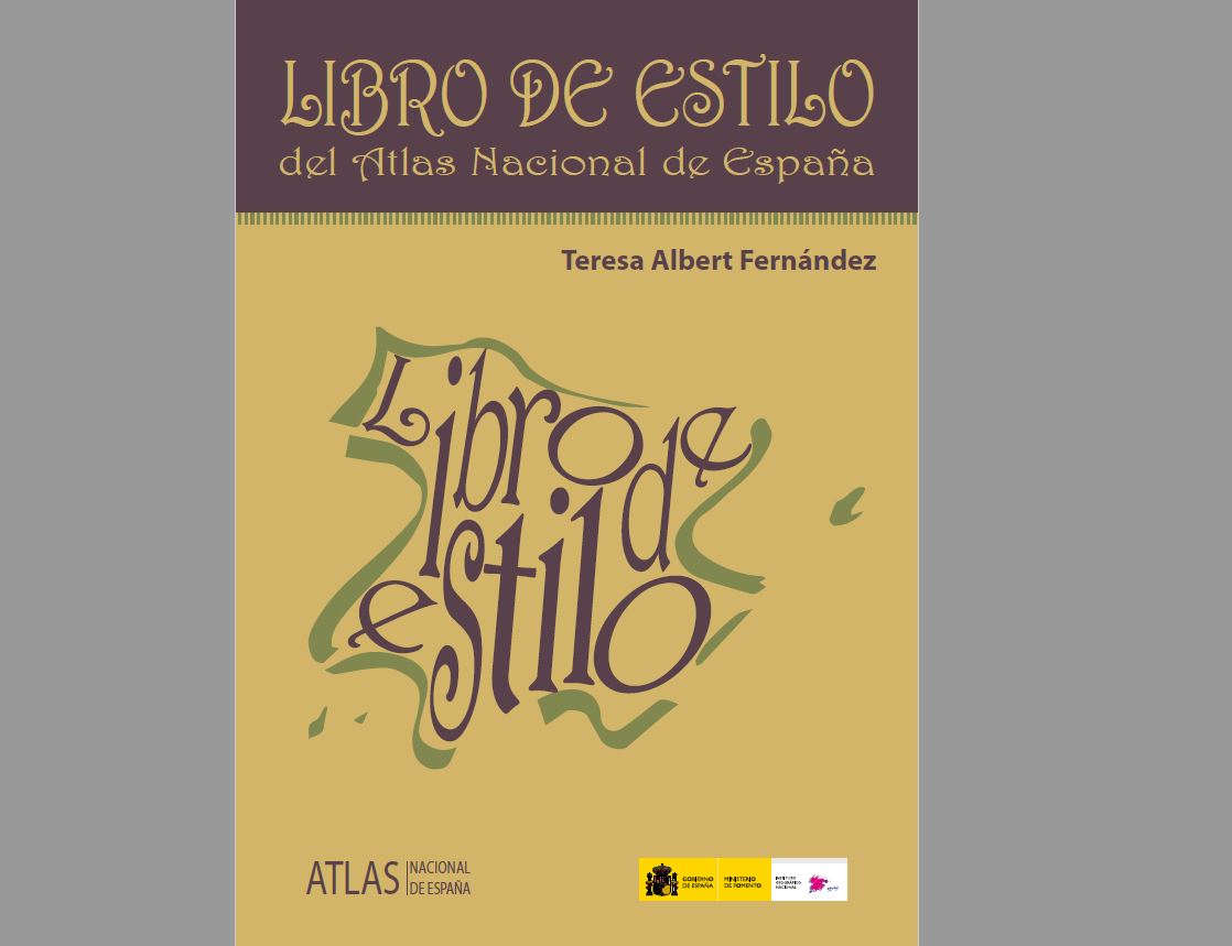 libro de estilo del Atlas Nacional de España