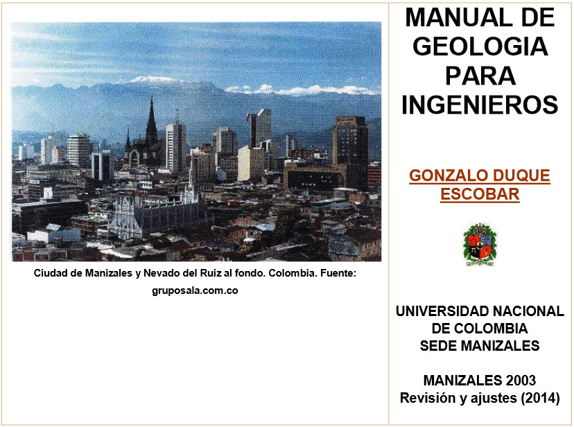 Calaméo - Manual de geología para Ingenieros (2022). Obra completa
